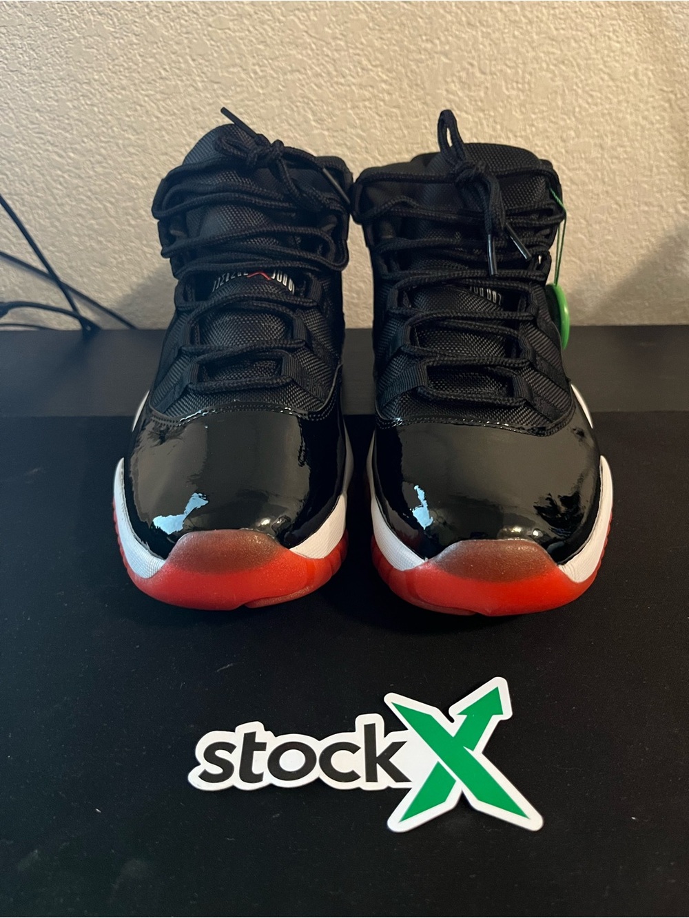 Black Patent Shoes with Red Soles